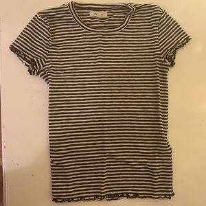 Madewell Striped Lettuce Edge T-Shirt